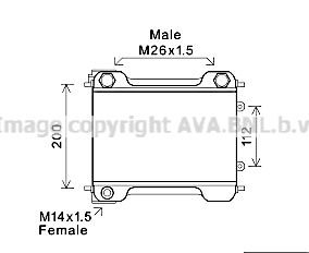 AVA QUALITY COOLING масляный радиатор, двигательное масло MS3537